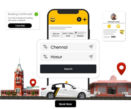 Title-Affordable Online Cab/Taxi Booking in Chennai and Hosur Book affordable online cab services in Chennai and Hosur for a smooth and reliable travel experience