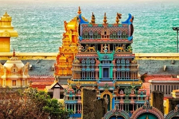 Explore the Sacred Goddess Temple with Convenient cab Service A peaceful view of the Goddess Temple, offering spiritual serenity with easy taxi / cab access.