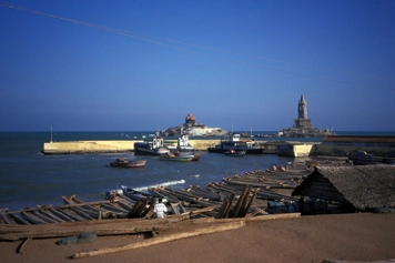 Kanyakumari Port for Scenic Views & Cab Travel Adventures Beautiful Kanyakumari Port offering scenic views, perfect for travelers exploring by taxi.