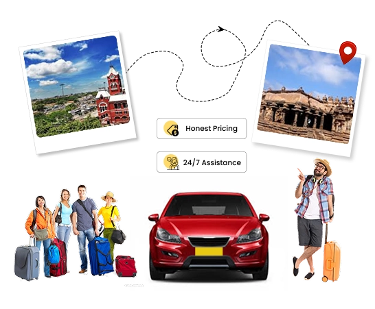 Book One-way Drop-off Taxi to Kumbakonam Via Online Online taxi platform offering one-way drop-off to Kumbakonam with flexible vehicle options
