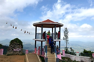Visit Pagoda Point Yercaud with Trusted Cab Booking Online Scenic view from Pagoda Point Yercaud with comfortable cab by booking online for easy travel