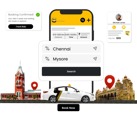Group Travel For Outstation Cabs Service From Chennai Book group travel bus and outstation trip taxi service with comfortable rides & professional drivers