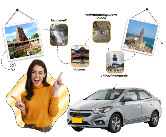 Madurai to Kanyakumari Trip With Orey Booking Online Cab Plan a secure and convenient trip from Madurai to Kanyakumari with Orey Booking cab services