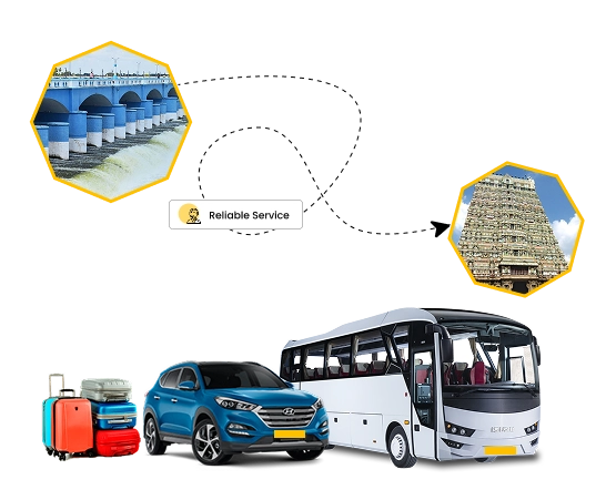 Plan Madurai Kumbakonam Trip With Oray Booking Online Choose Oray Booking for your Madurai to Kumbakonam trip and enjoy safe travel with online cab booking