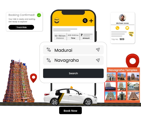 Rent Luxury Bus For Madurai To Navagraha Temple Trip Rent a luxury bus online for your Madurai Navagraha Temple pilgrimage with trusted services