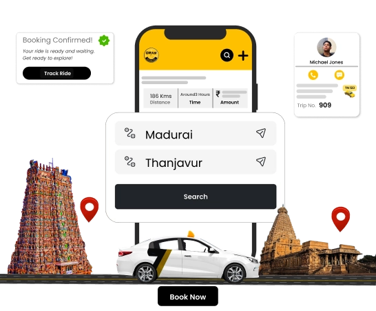 Budget-friendly Cab Rental Service Madurai to Thanjavur Trips Budget-friendly cab rental services for hassle-free travel from Madurai to Thanjavur and back