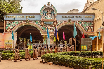 Visit Saraswathi Mahal Library with Cab and Taxi Travel Explore Saraswathi Mahal Library in comfort with our reliable taxi, cab, and travel services.
