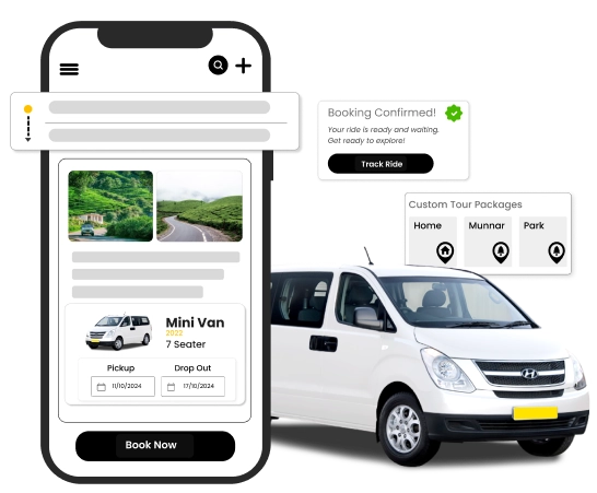 Custom Travel Booking Packages With Multiple Locations Effortless online taxi booking for your comfortable and hassle-free trips to multiple locations..